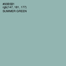 #93B5B1 - Summer Green Color Image